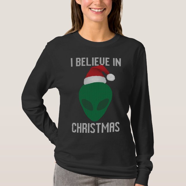 Alien Funny Ugly Christmas Sweater Party (Front)