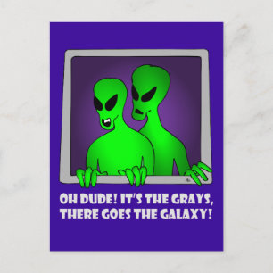 ALIEN GALAXY-5 POSTCARD