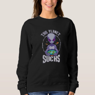 Alien Galaxy Ufo fan Sifi style streetwear top
