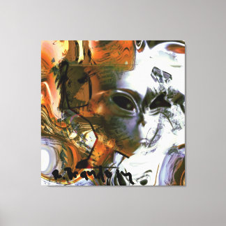 "Alien" Gallery Wrapped Canvas Painting Print