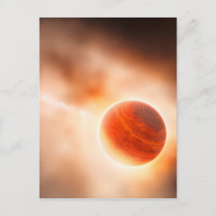 Alien Gas Giant Planet Space Art Postcard