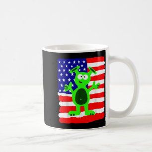Alien Gifts for Men Women Kids Patriotic American Coffee Mug