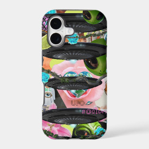 Alien Girl Aesthetic Collage iPhone Case 2RareCo
