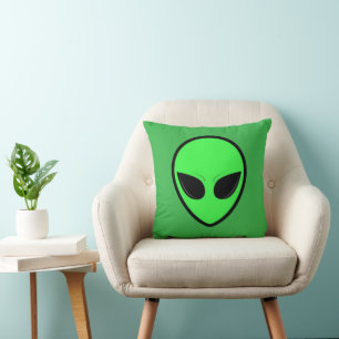 Alien Glow 16x16 Throw Pillow