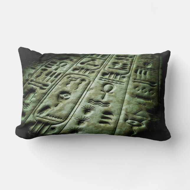 Alien Glyphs 04 Lumbar Cushion (Front)