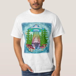 Alien Gnome Abduction  T-Shirt 