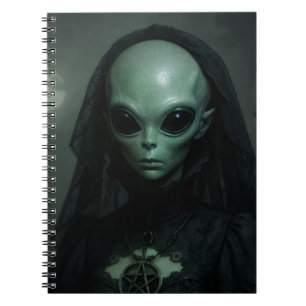 Alien Gothic Priestess of the Moon Notebook