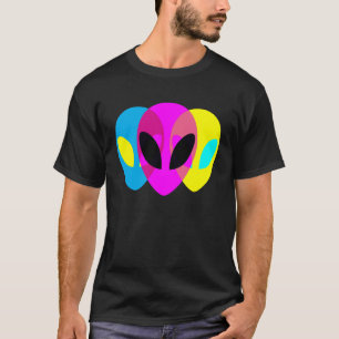 Alien Gray CMYK Tryptic T-Shirt