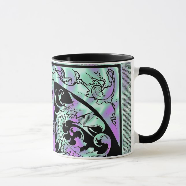 Alien Green, Dragon Mug (Right)
