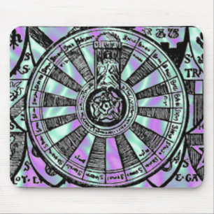 Alien Green, King Arthur-Knights-Table Mouse Pad
