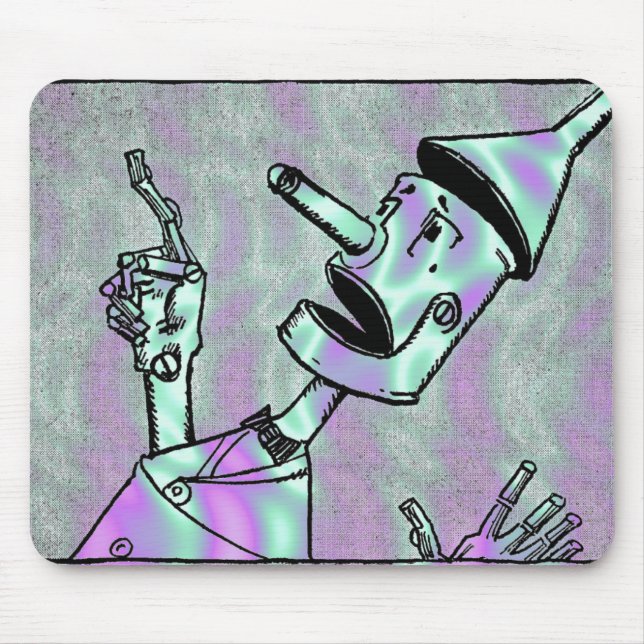 Alien Green, Tin Man Mouse Pad (Front)