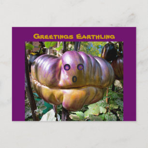 Alien Greetings Earthling funny Food Postcard