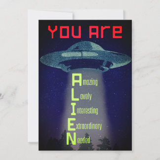 Alien Greetings Holiday Card
