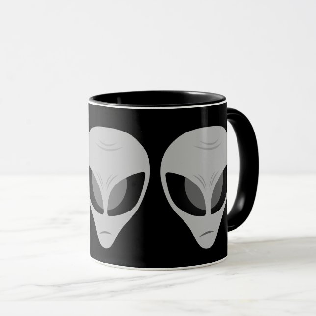 Alien Grey Mug (Front Right)