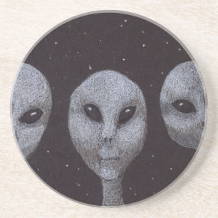 Alien Greys Coaster