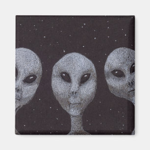Alien Greys Magnet