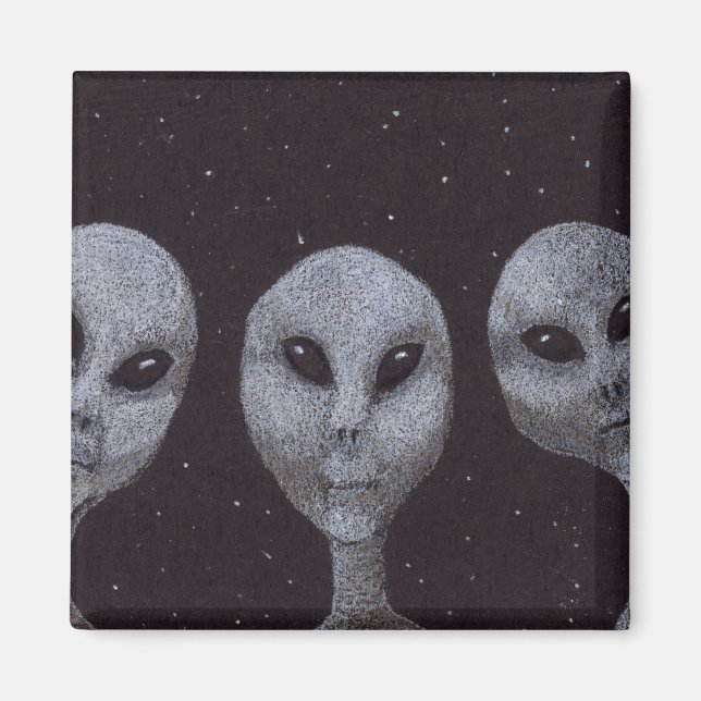 Alien Greys Magnet (Front)