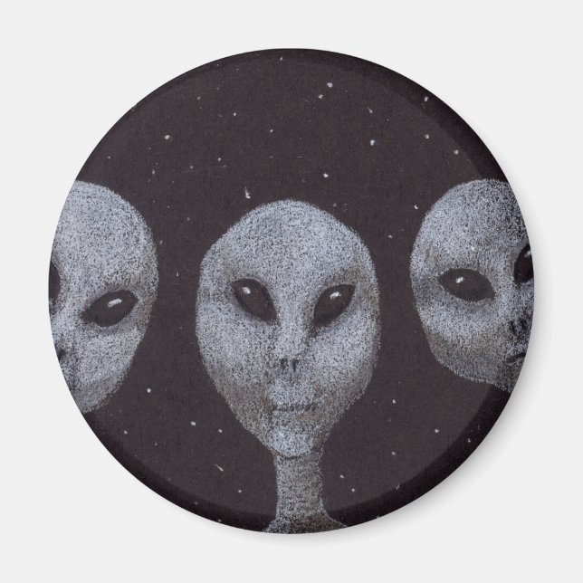 Alien Greys Magnet (Front)