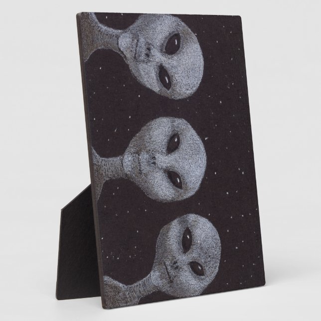 Alien Greys Plaque (Side)