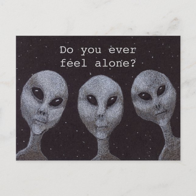 Alien Greys Postcard (Front)