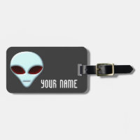 Alien Head 01 Luggage Tag