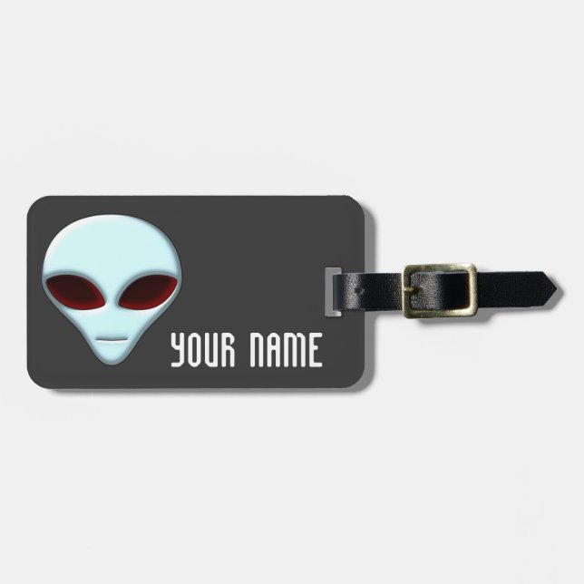 Alien Head 01 Luggage Tag (Front Horizontal)