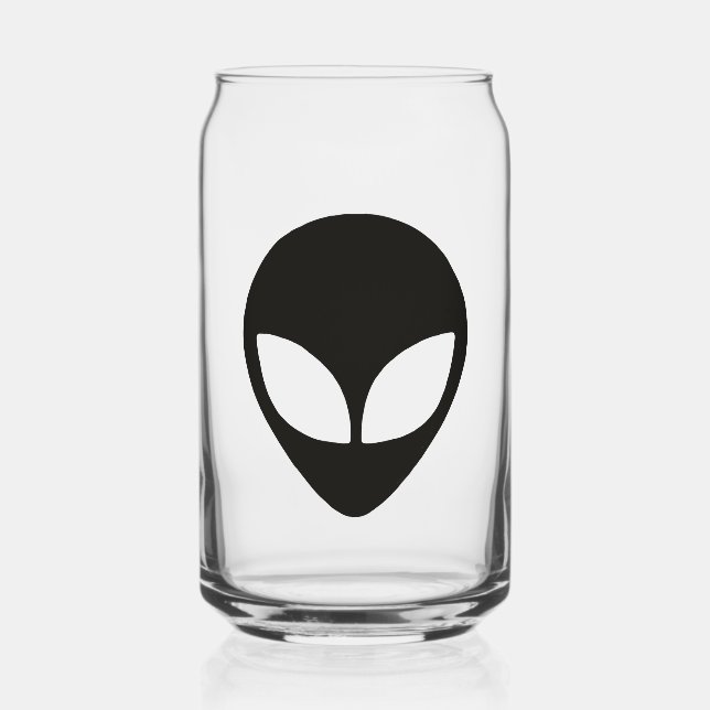 Alien Head Can Glass (Front)