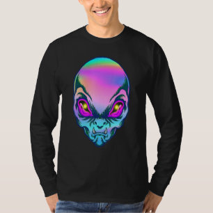 Alien Head Colourful Alien Rave Believe Ufo Men Wo T-Shirt