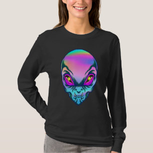 Alien Head Colourful Alien Rave Believe Ufo Men Wo T-Shirt