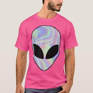 Alien Head Colourful Alien Rave T-Shirt