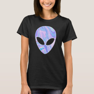 Alien Head Colourful UFO T-Shirt