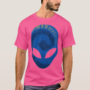 Alien Head Extra-Terrestrial Dark Blue Scary Alien T-Shirt