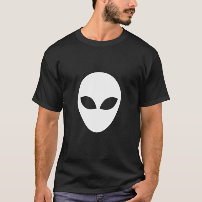 Alien Head Extraterrestrial Sci fi Tee (Front)