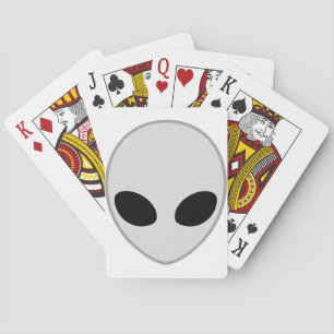 Alien Head Playing Cards
