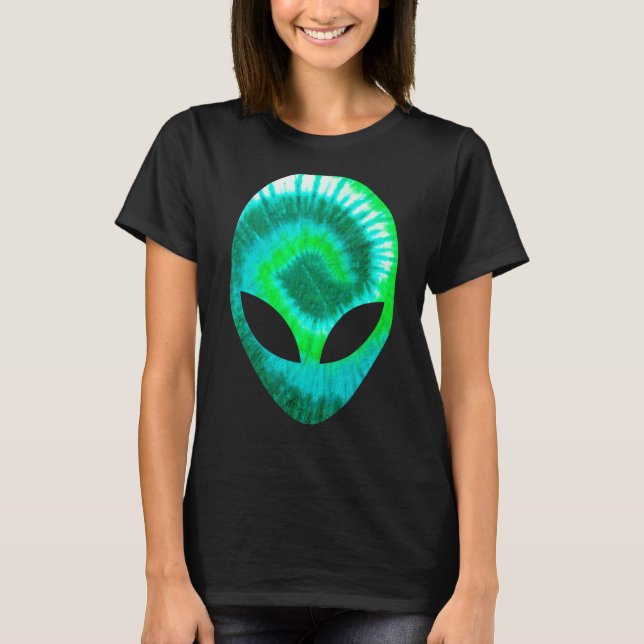 Alien Head Rave Extraterrestrial Martian - Techno  T-Shirt (Front)