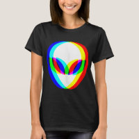 Alien Head Trippy Vaporwave Techno Rave EDM Music 