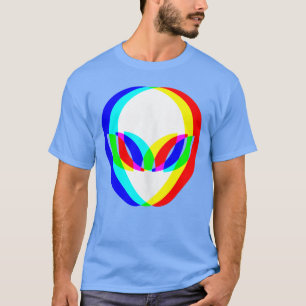 Alien Headrippy Vaporwaveechno Rave EDM Music Fest T-Shirt
