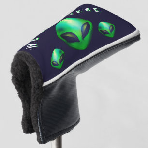 Alien Heads "We Are Here" Golf Head Cover