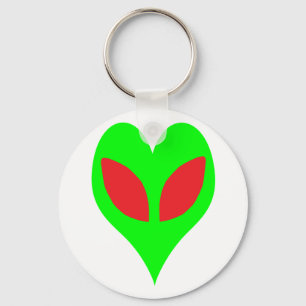 Alien Heart Key Ring