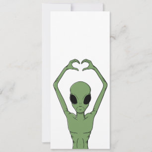 Alien Heart Pose Invitation