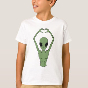 Alien Heart Pose T-Shirt