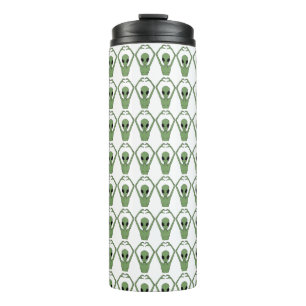 Alien Heart Pose Thermal Tumbler