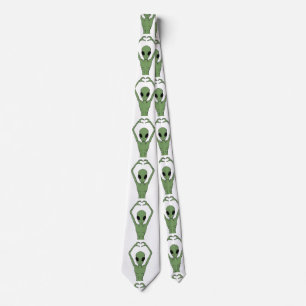 Alien Heart Pose Tie