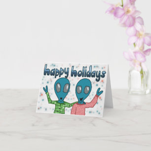 Alien Holiday Card