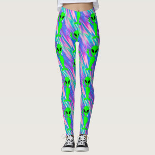 alien hologram leggings