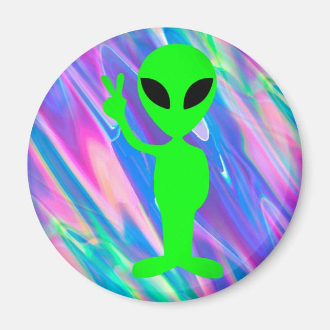 alien hologram magnet (Front)
