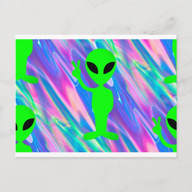 alien hologram postcard (Front)