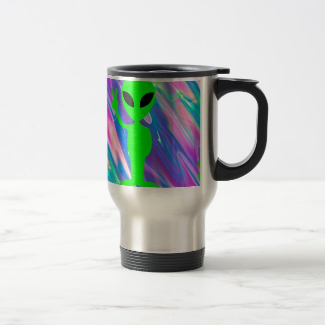alien hologram travel mug (Right)