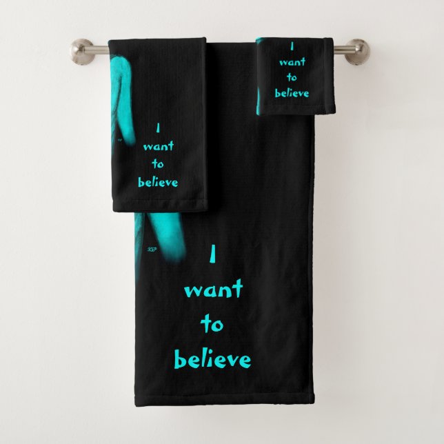 Alien , I want to believe Bath Towel Set (Insitu)