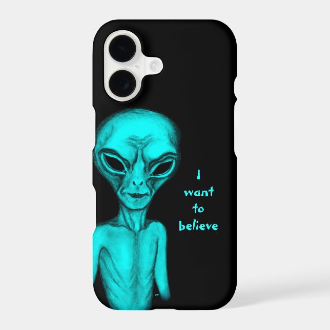 Alien , I want to believe iPhone Case (Back)